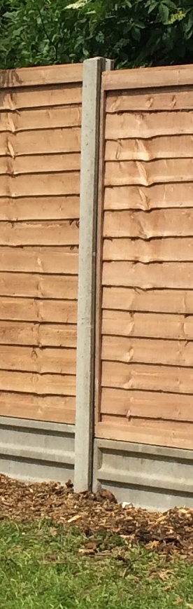 A Concrete Slotted Post in situ